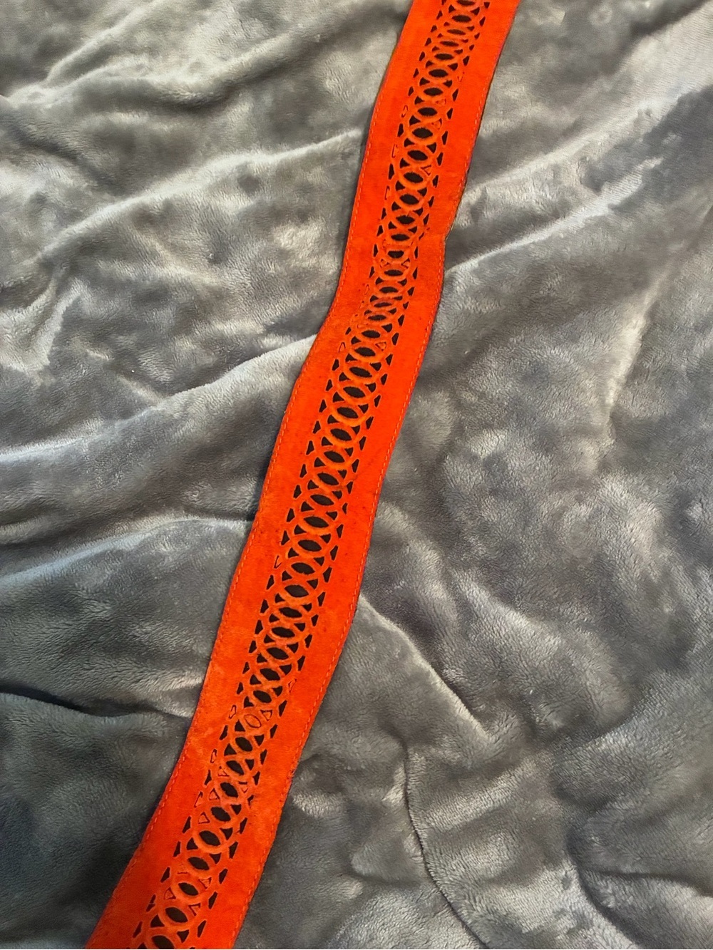 Zohra Vintage Antique Stylish Orange Cutout Brown Western Belt